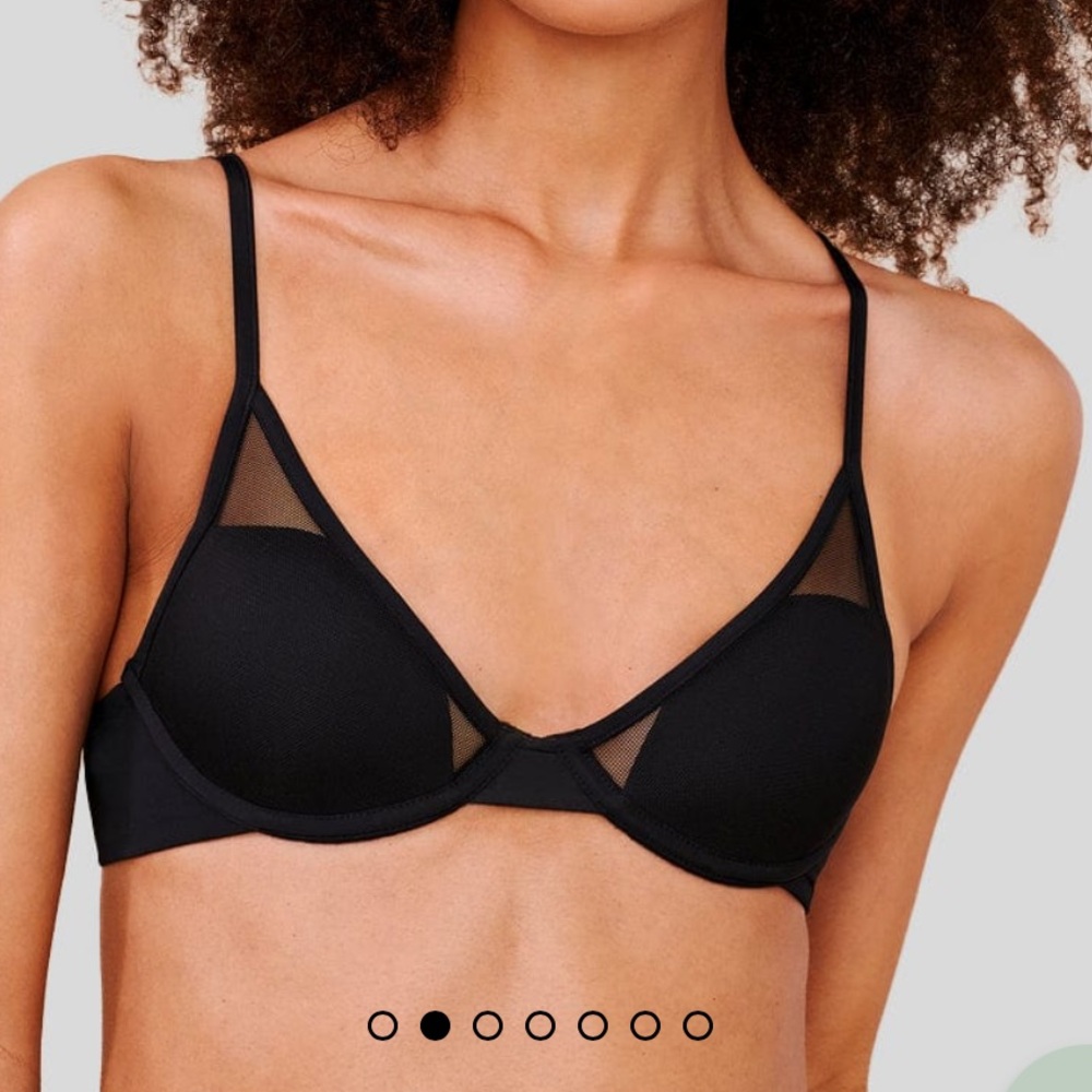Pepper all you mesh Black Underwire Bra 34A